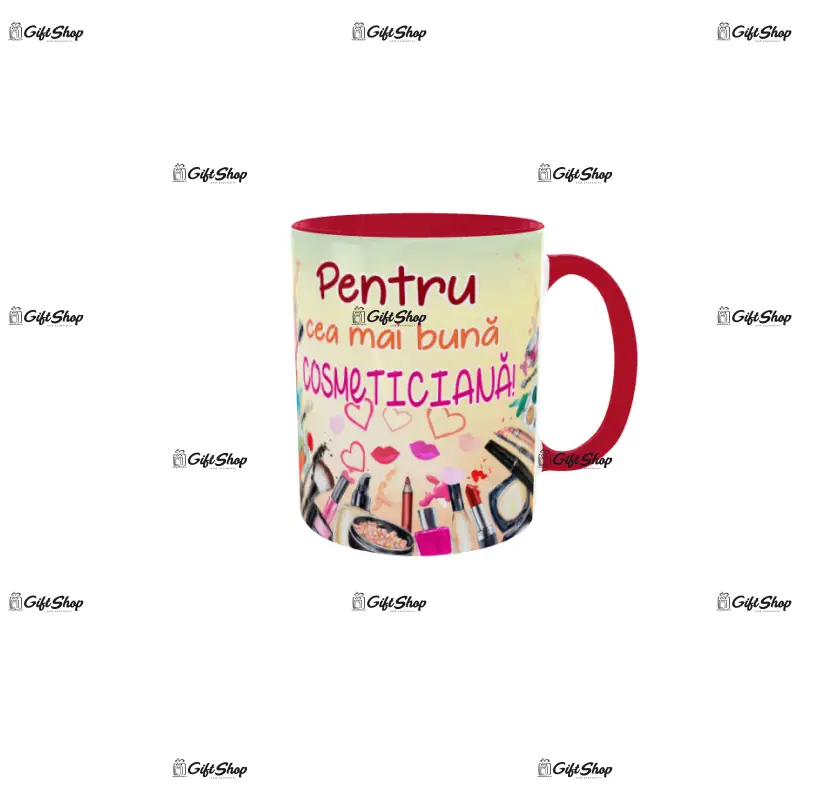 Pentru cea mai buna cosmeticiana, cana ceramica, 330ml, model cgs1730